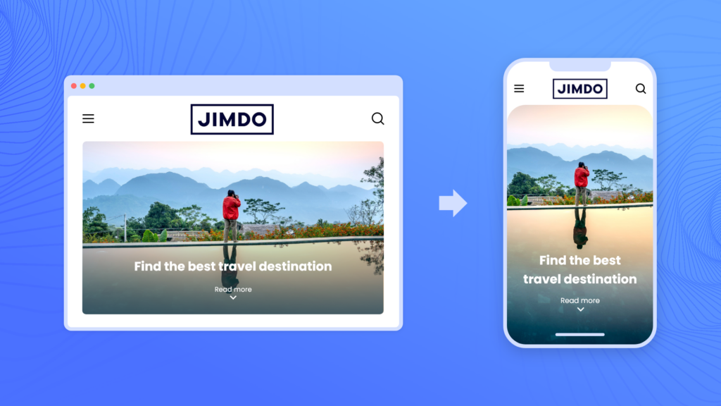 Convert Jimdo website to app on AppMySite