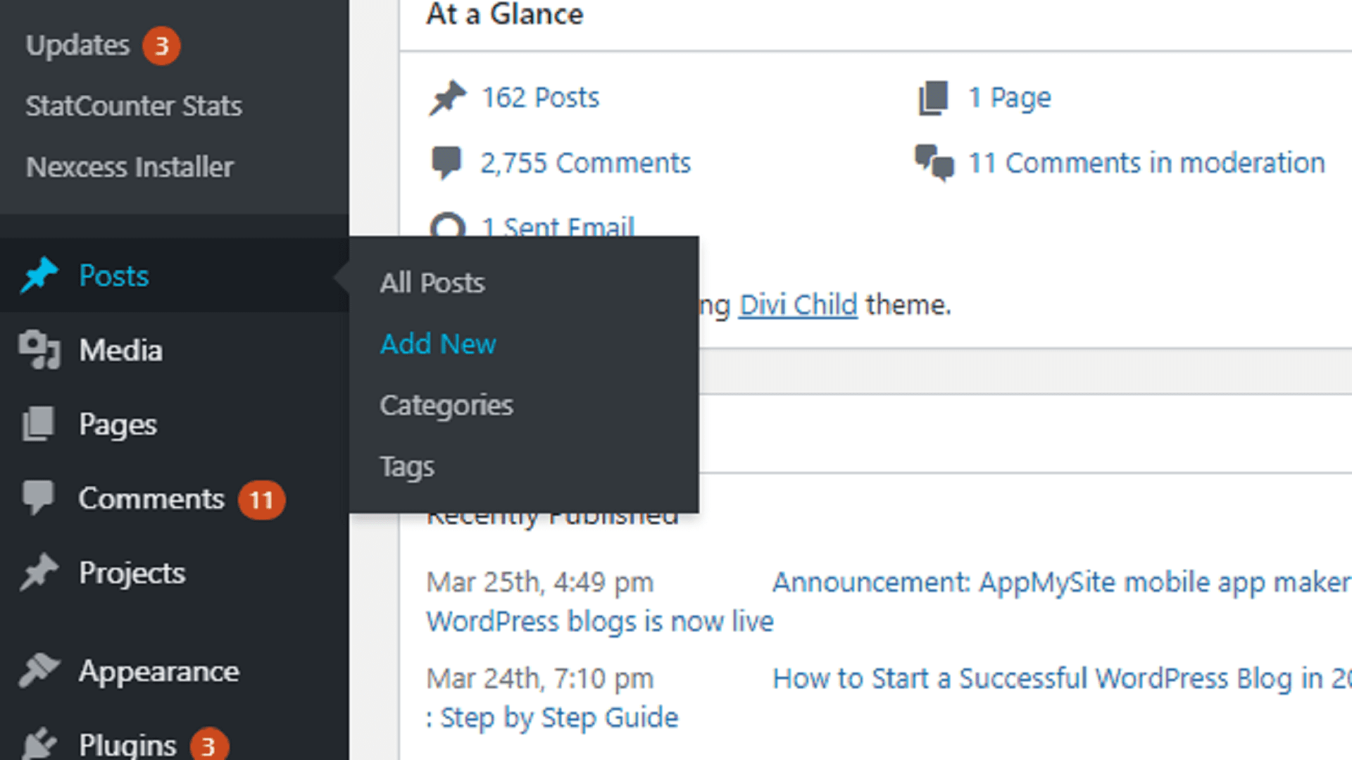 Add new posts